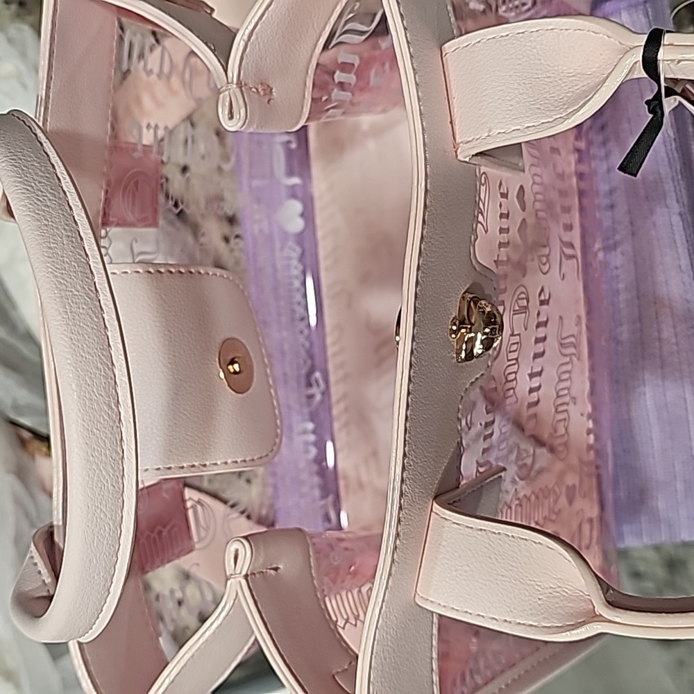 Beautiful Pink/Clear Juicy Couture Bag - Picture 6 of 7